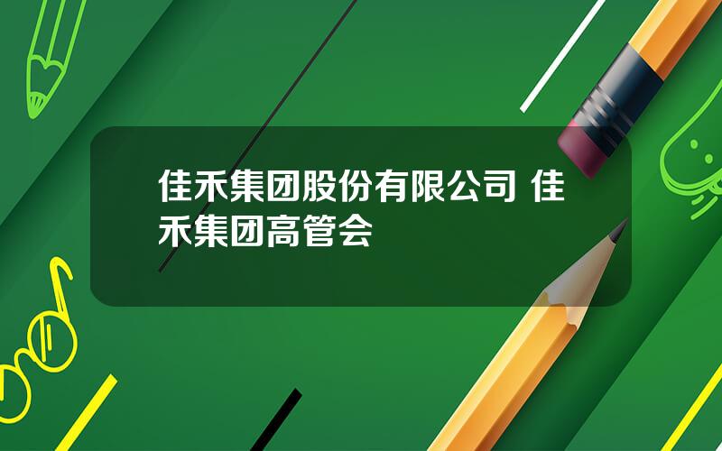 佳禾集团股份有限公司 佳禾集团高管会